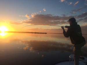 Steve, from Southern Culture on the Fly hooked up on an early morning tailing Redfish.